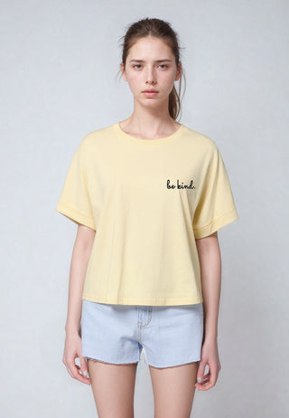 T-shirt Oversize Brodé "Be Kind"