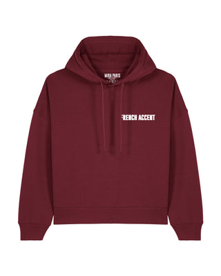 Cropped Hoodie Brodé "French Accent"