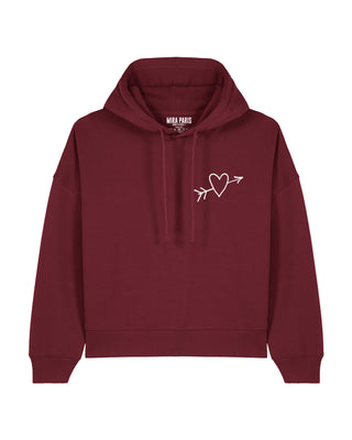 Cropped Hoodie Brodé "El Amor"