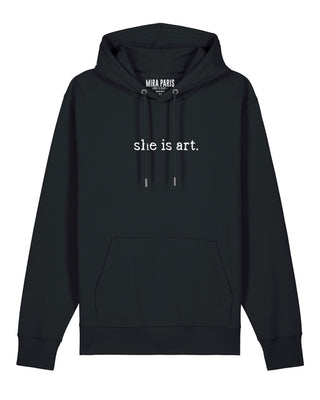 Hoodie Classic Brodé "She is Art"