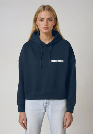 Cropped Hoodie Brodé "French Accent"