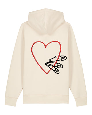 Hoodie à Zip Brodé "Pins"