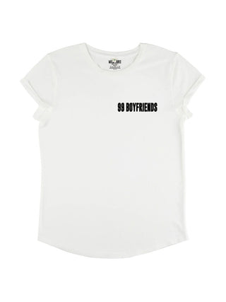 T-shirt Roll Up Brodé "99 Boyfriends"