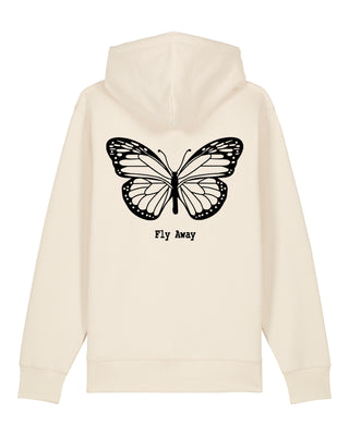 Hoodie à Zip Brodé "Fly Away"