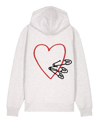 Hoodie à Zip Brodé "Pins"