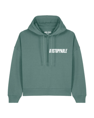 Cropped Hoodie Brodé "Unstoppable"