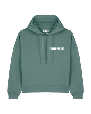 Cropped Hoodie Brodé "French Accent"