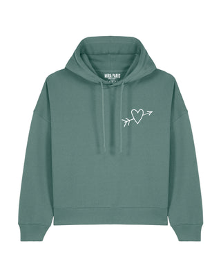 Cropped Hoodie Brodé "El Amor"