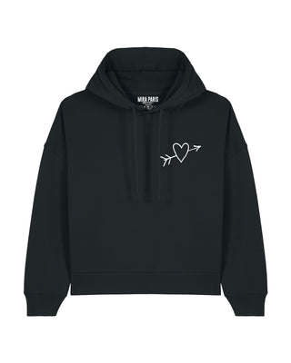 Cropped Hoodie Brodé "El Amor"