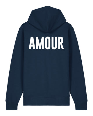 Hoodie à Zip Brodé "Amour"