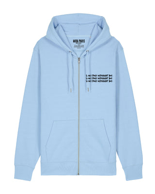 Hoodie à Zip Brodé "Same Story"