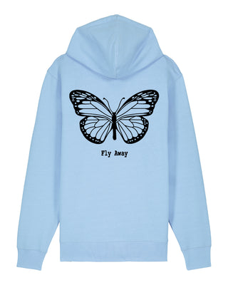 Hoodie à Zip Brodé "Fly Away"