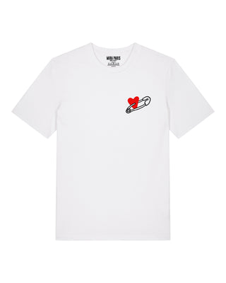 T-shirt Classic Brodé "Coeur Pins"