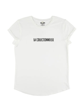 T-shirt Roll Up Brodé "La Collectionneuse"