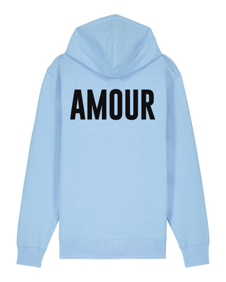 Hoodie à Zip Brodé "Amour"