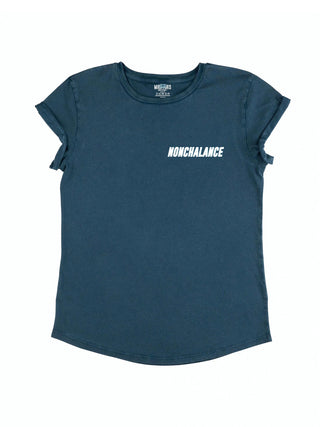 T-shirt Roll Up Brodé "Nonchalance"