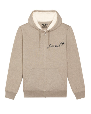 Hoodie Sherpa Brodé "Free Soul"