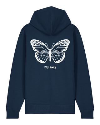 Hoodie à Zip Brodé "Fly Away"