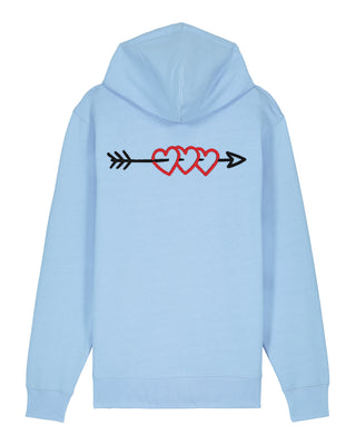 Hoodie à Zip Brodé "Arrow"