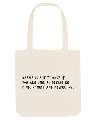 Tote Bag Brodé "Karma is a B****"