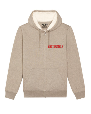 Hoodie Sherpa Brodé "unstoppable"