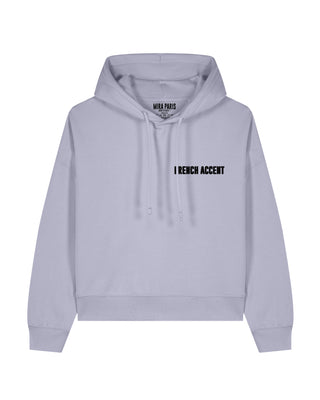 Cropped Hoodie Brodé "French Accent"