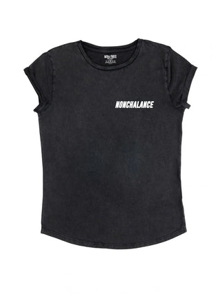 T-shirt Roll Up Brodé "Nonchalance"