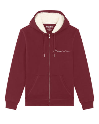 Hoodie Sherpa Brodé "Amour"