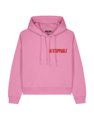 Cropped Hoodie Brodé "Unstoppable"