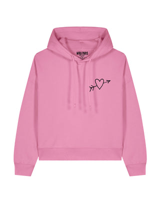 Cropped Hoodie Brodé "El Amor"