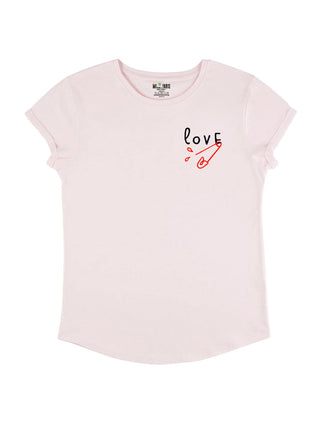 T-shirt Roll Up Brodé "Love"