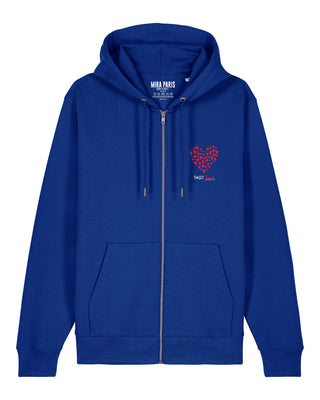 Hoodie à Zip Brodé "Sweet Heart"