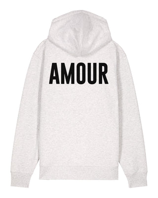 Hoodie à Zip Brodé "Amour"