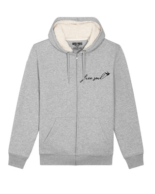 Hoodie Sherpa Brodé "Free Soul"
