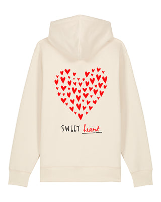 Hoodie à Zip Brodé "Sweet Heart"