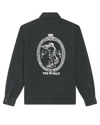 Chemise Oversize Brodée "The World"