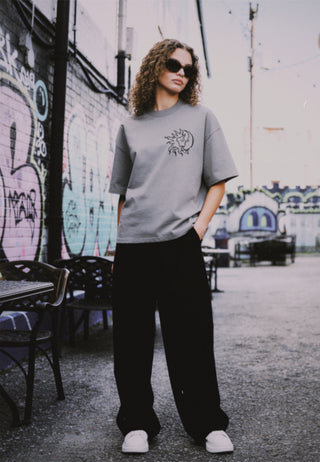 T-shirt Boxy Brodé "Moon"