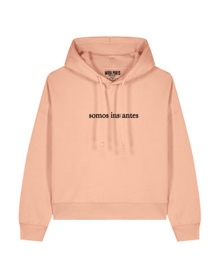 Cropped Hoodie Brodé "Somos Instantes"