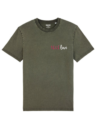 T-shirt Vintage Brodé "Self Love"