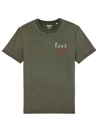 T-shirt Vintage Brodé "Love"