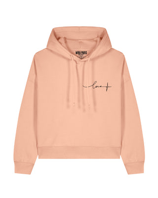 Cropped Hoodie Brodé "Frequency"