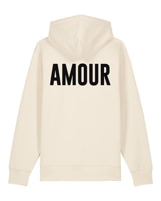 Hoodie à Zip Brodé "Amour"