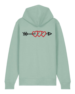 Hoodie à Zip Brodé "Arrow"