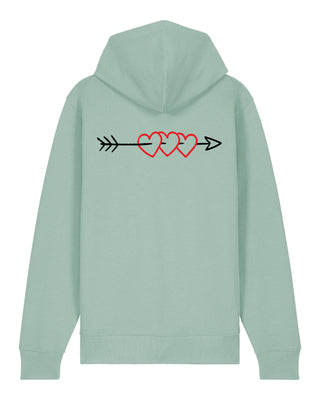 Hoodie à Zip Brodé "Arrow"