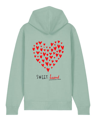 Hoodie à Zip Brodé "Sweet Heart"