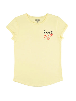 T-shirt Roll Up Brodé "Love"