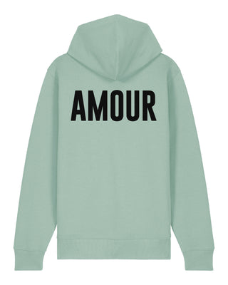 Hoodie à Zip Brodé "Amour"