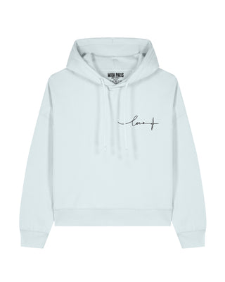 Cropped Hoodie Brodé "Frequency"