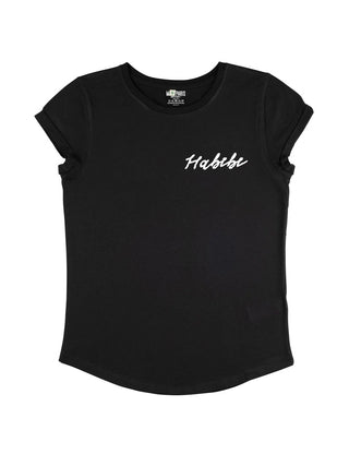 T-shirt Roll Up Brodé "Habibi"