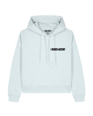 Cropped Hoodie Brodé "French Accent"